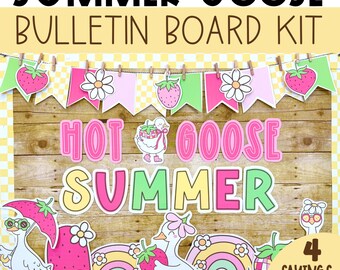 Summer Bulletin Board May Door Decor Silly Goose Theme End of Year Classroom Decor Ideas