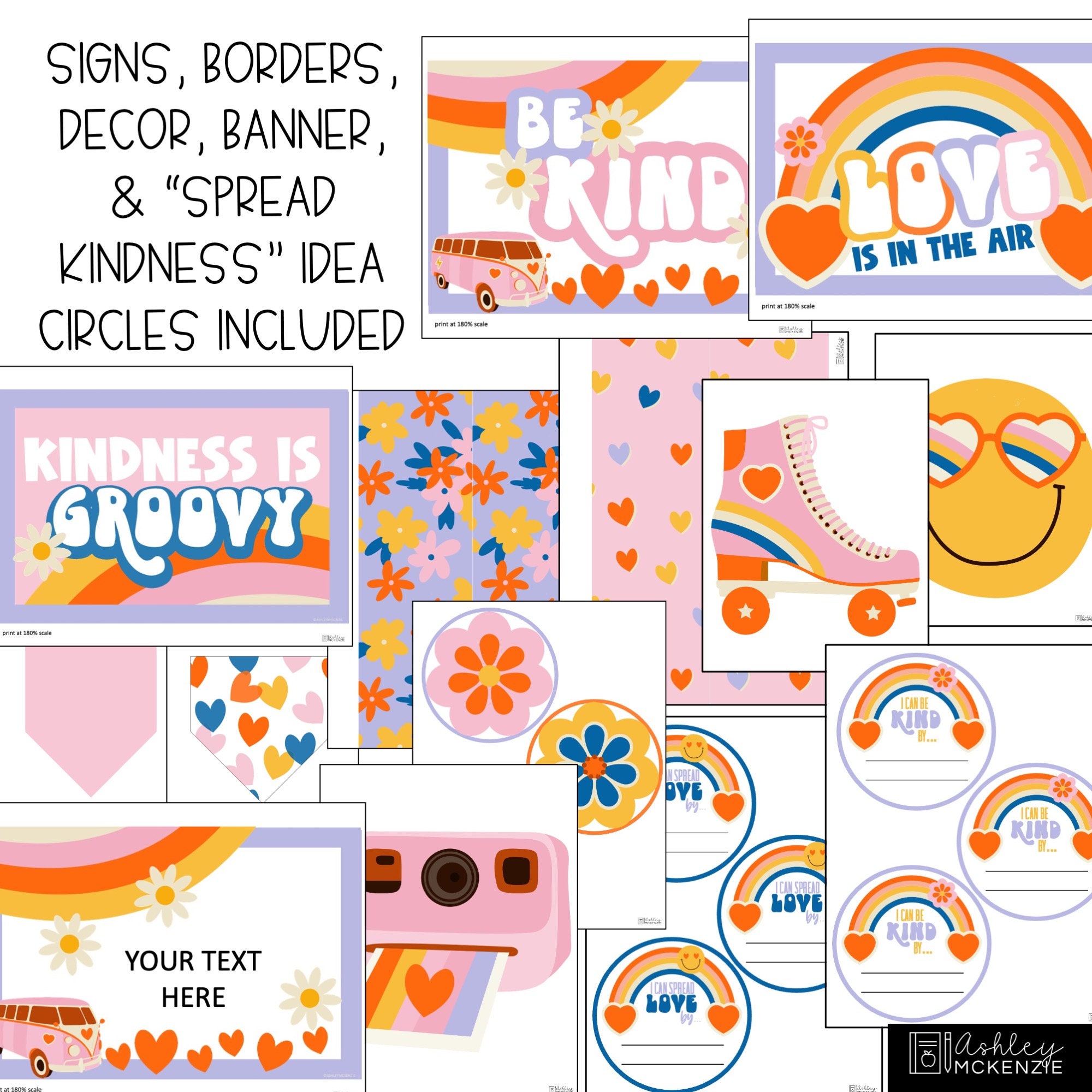 Valentine's Day Bulletin Board Kit, February Door Decor, Retro Style ...