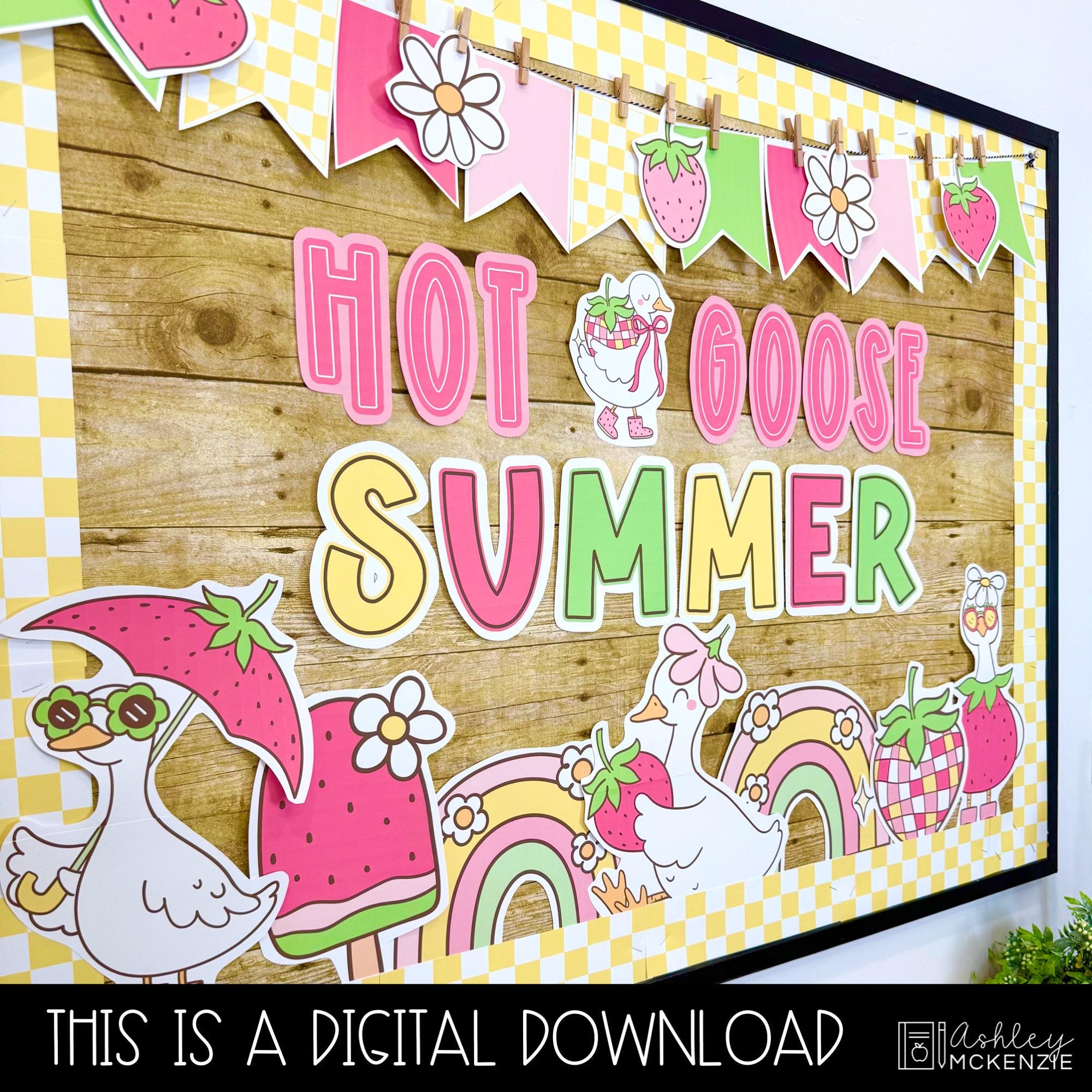 Summer Bulletin Board May Door Decor Silly Goose Theme End of Year ...