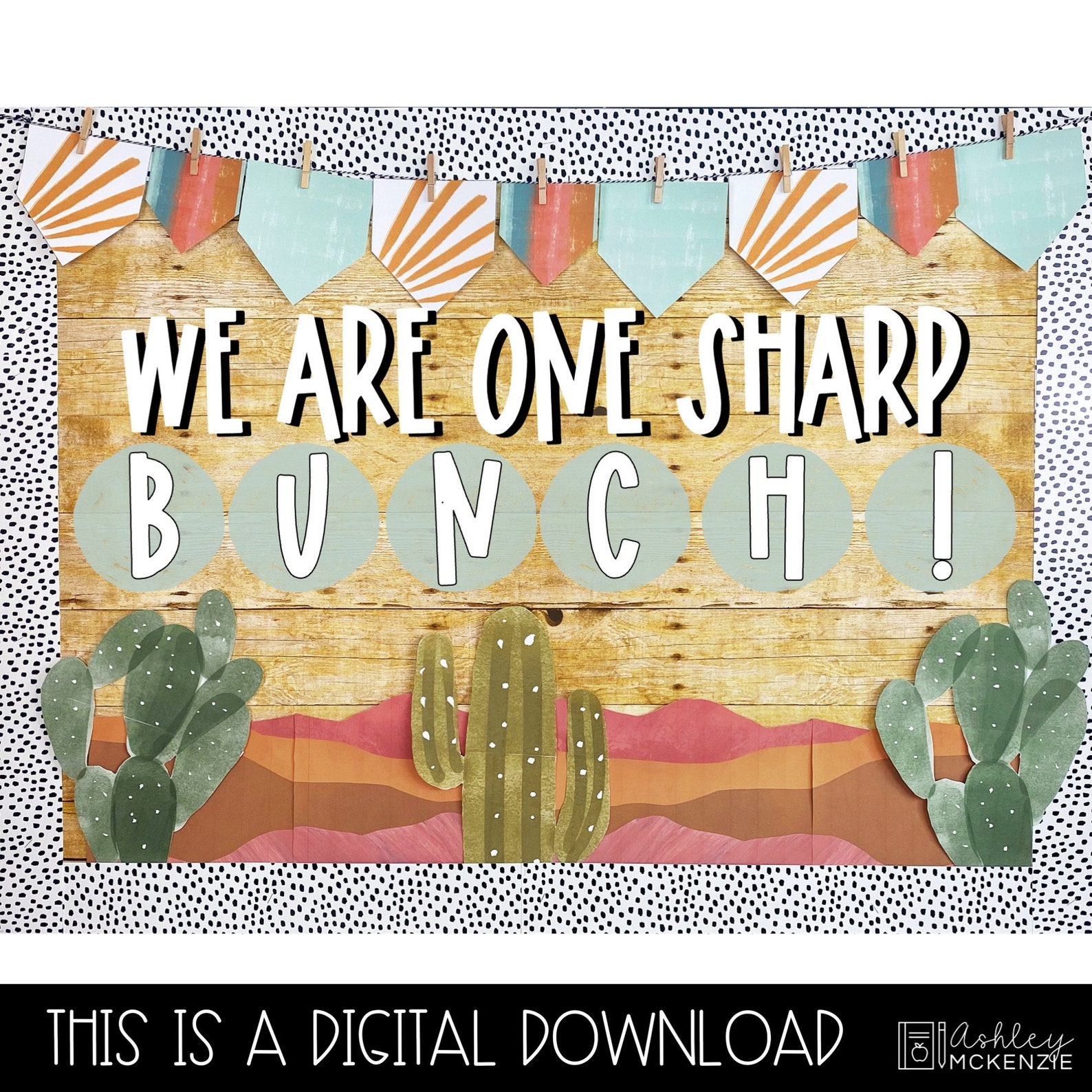 Boho desert classroom decor bulletin board kit classroom posters