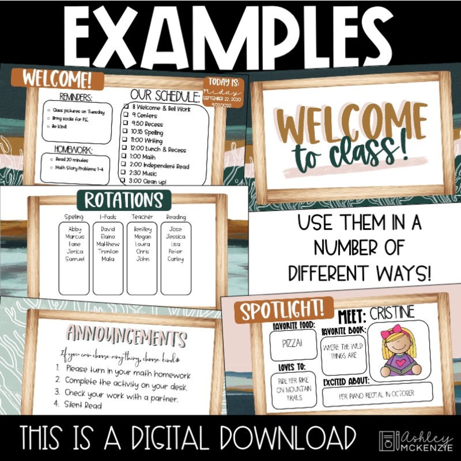 Coastal Google Slides and Powerpoint Templates, Calm Class Decor ...