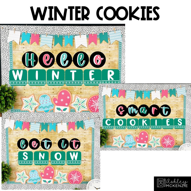Winter Bulletin Board Kits Bundle Seasonal Classroom Decor Etsy