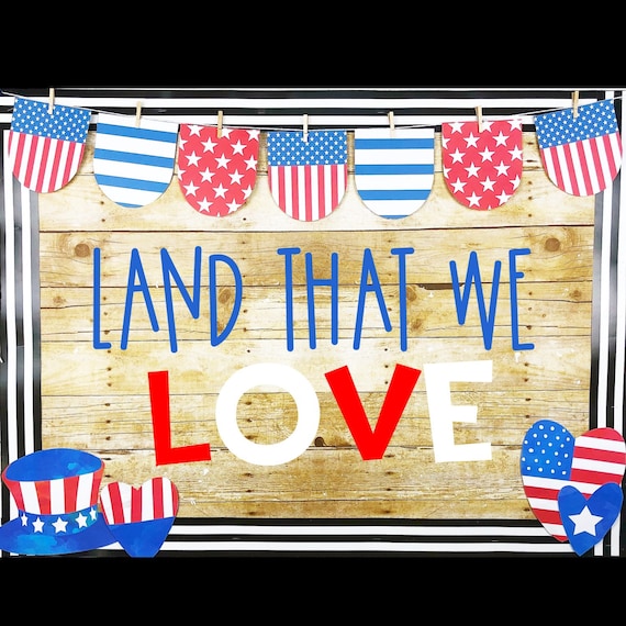 Patriotic Bulletin Board Letters - Mixed-Up Files