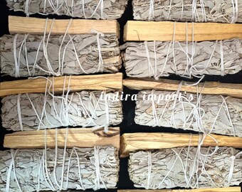 White sage with palo santo