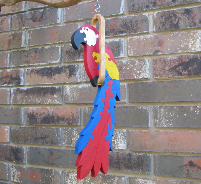 Macaw Parrot Bird Hanging Art 3D Jigsaw Puzzle For Home Photo Inspiration