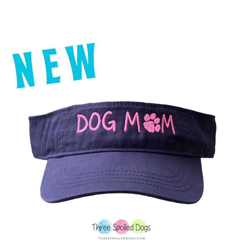 Lab Mom Visor Hat with Dog Mom and Paw Print Breed Mom Visor Etsy