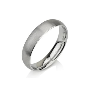 Tungsten Wedding Bands, Brushed Polish, Brushed Finish ,Comfort Fit ,Unisex Tungsten Ring, Handmade Custom Anniversary 5mm