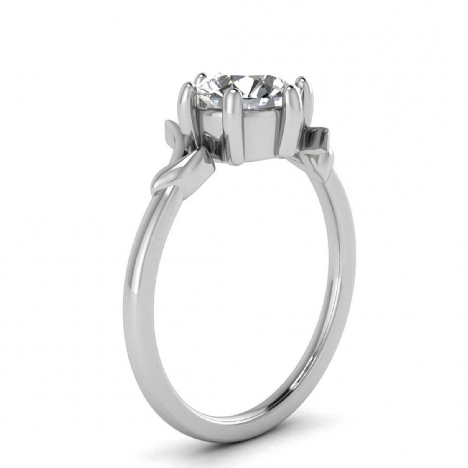 Raw Salt and Pepper Diamond Ring White Gold Ribbon Delicate Etsy