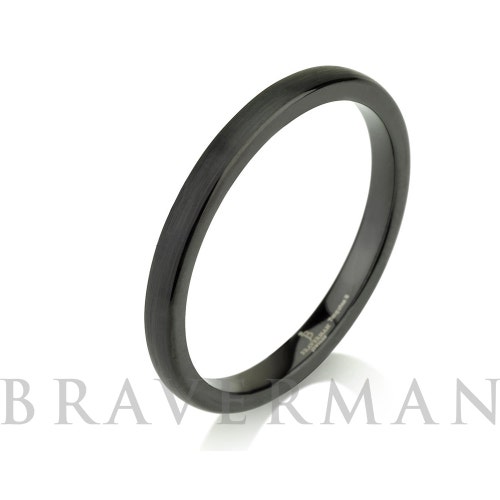 Satin Black Domed Tungsten Wedding Bands Stacking Ring,Delicate Ring,Stackable Ring,Skinny Rings,Wedding Band,2mm,Black retailer Band,Black Ring