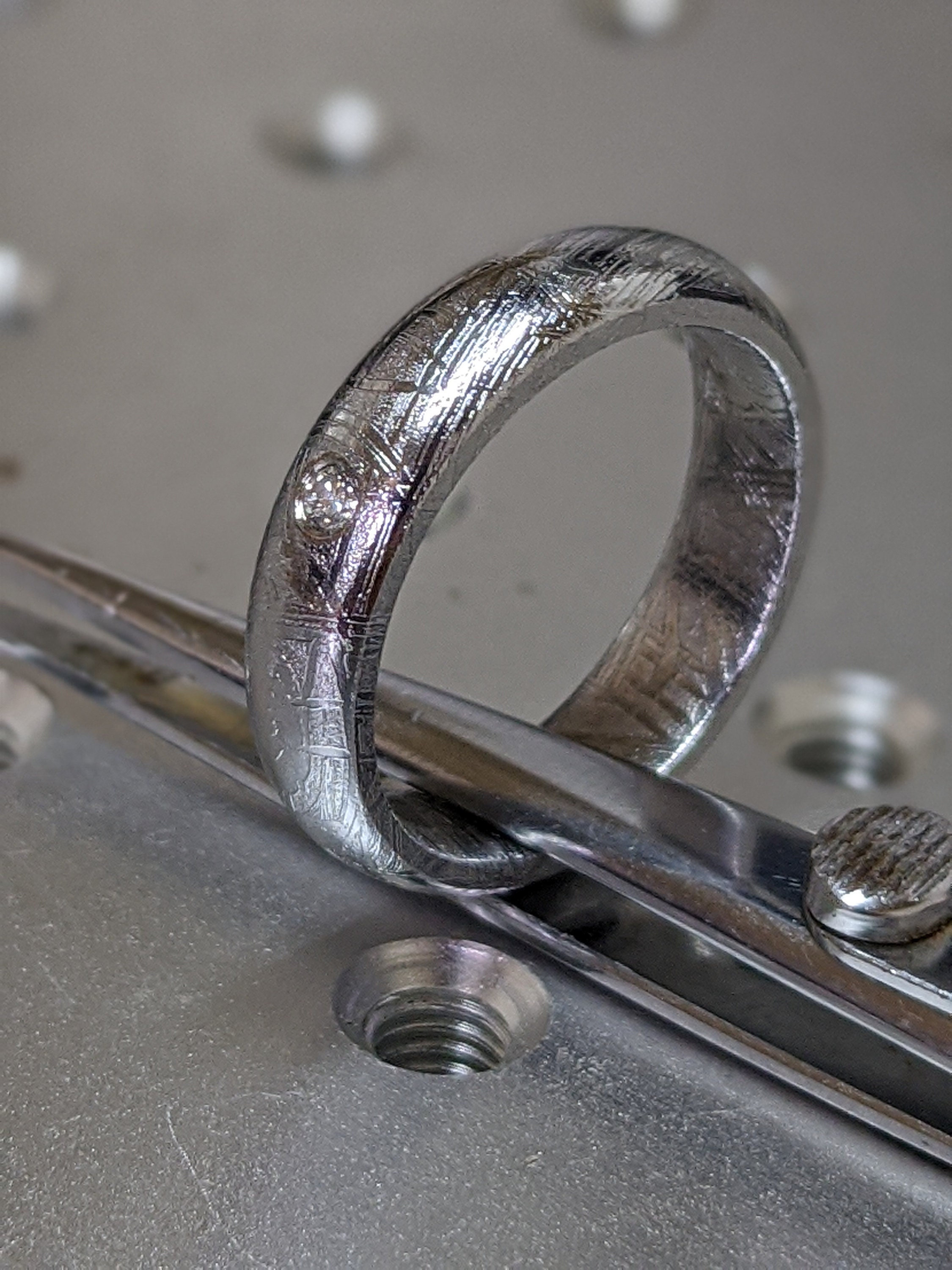 Meteor Na Ringe Diamant Meteor Ring 'Wurzel des Glücks' - Meteorit Ring - Natürlicher ...