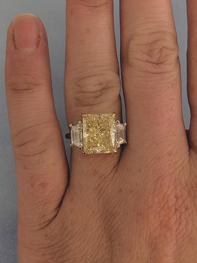 Fancy Yellow Lab Diamond Ring