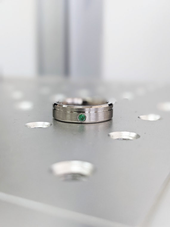 Anello Di Titanio – Larghezza 6 Mm Classico In Oro, Unisex - Foto 9