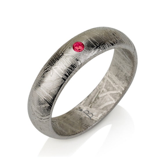 Ruby Meteor Ring 'root of Happiness' Meteorite Ring Meteorite
