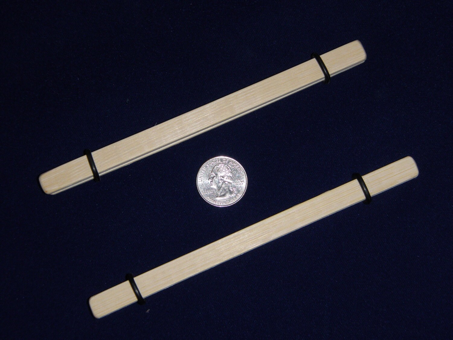 Set of 2 ASIAN BAMBOO CLAMPS Ideal for Shibari, Kinbaku and Any Japanese Theme. Use Together