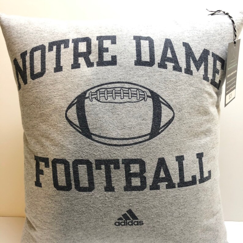 University Of Notre Dame Fighting Irish T Shirt Pillow Etsy