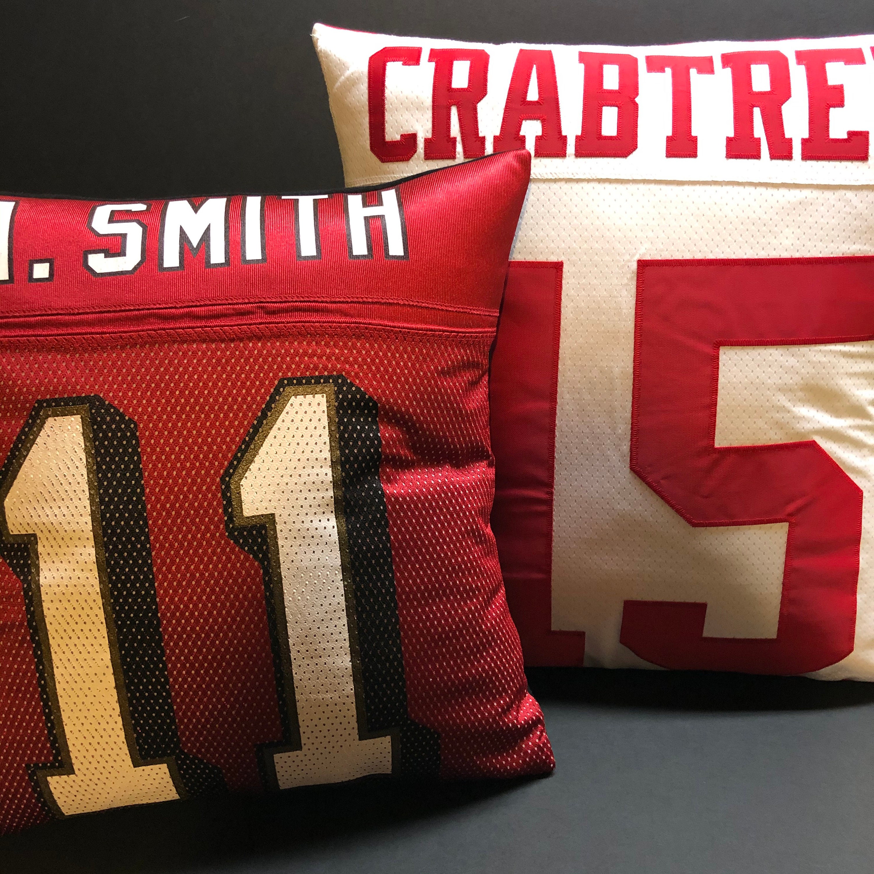 Jersey Memory Pillow with pillow form included. Pillow Etsy