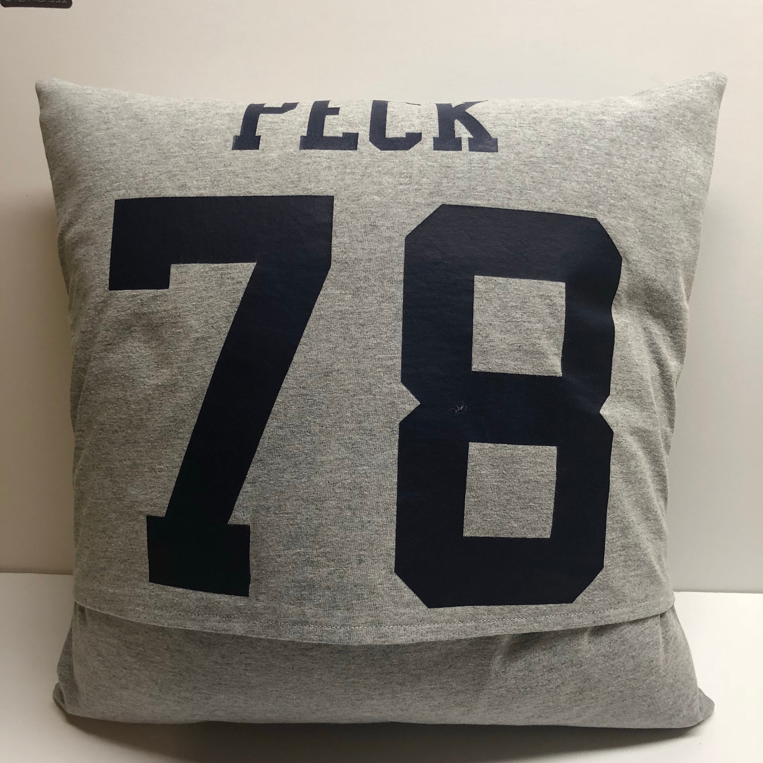 Jersey Memory Pillow with pillow form included. Pillow Etsy