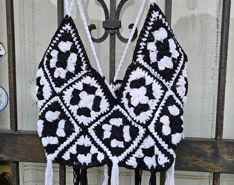 Haut monochrome Grandma Square Festival