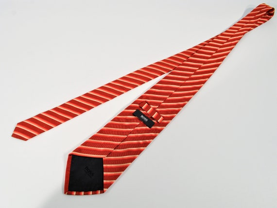 Hugo Boss Striped  Silk Tie - image 6