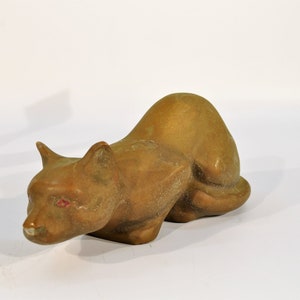 Mid Century Brass Cats Statue image 4