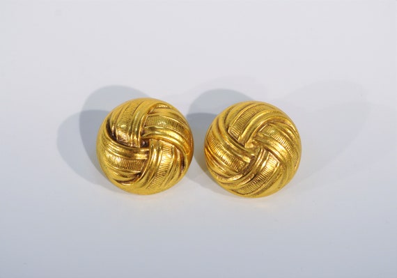 Yves Saint Laurent Quilted Clip-on Earrings  /YSL… - image 4