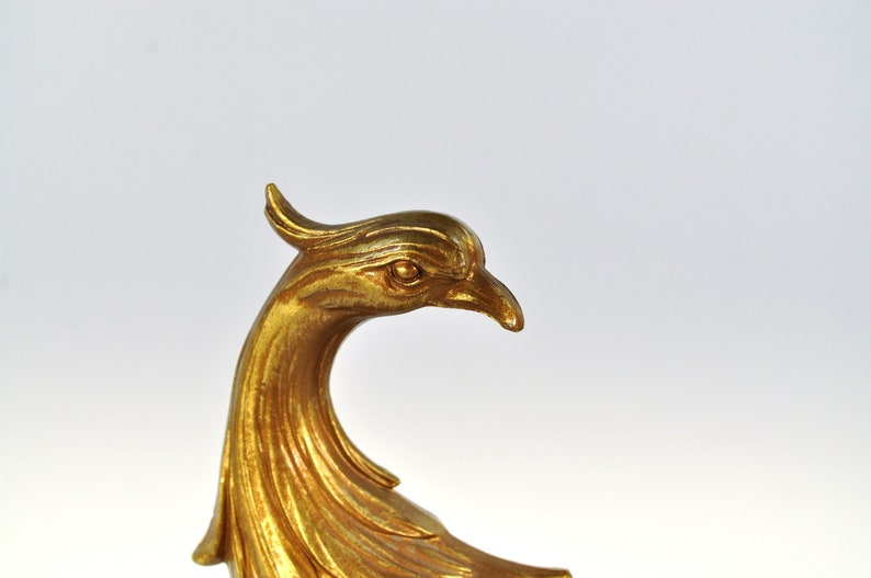 Vintage Peacock Statue Etsy