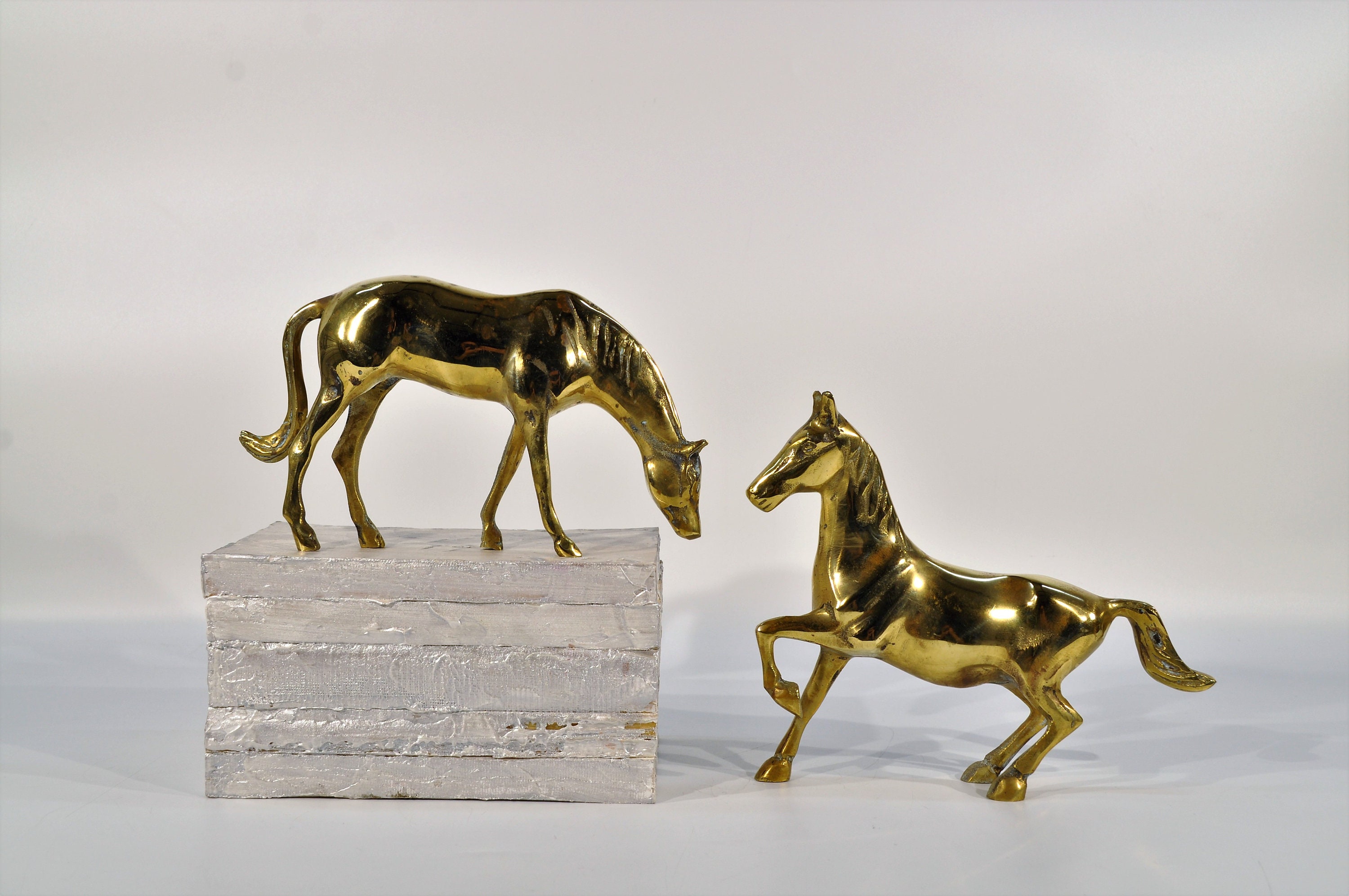 Brass Horse Set - Etsy