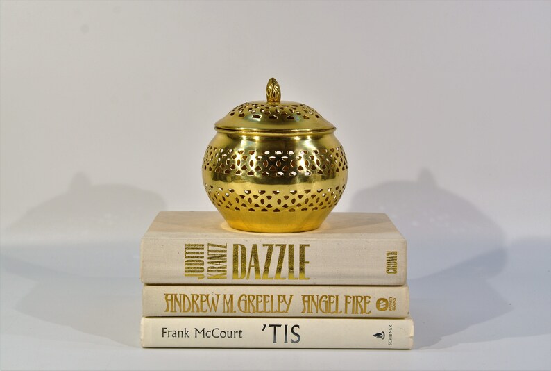 Gold Brass Potpourri Holder/catchall Bowl/jewelry Etsy