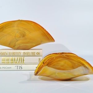 Ensemble de 2 Bols en cristal blanc italiens murano