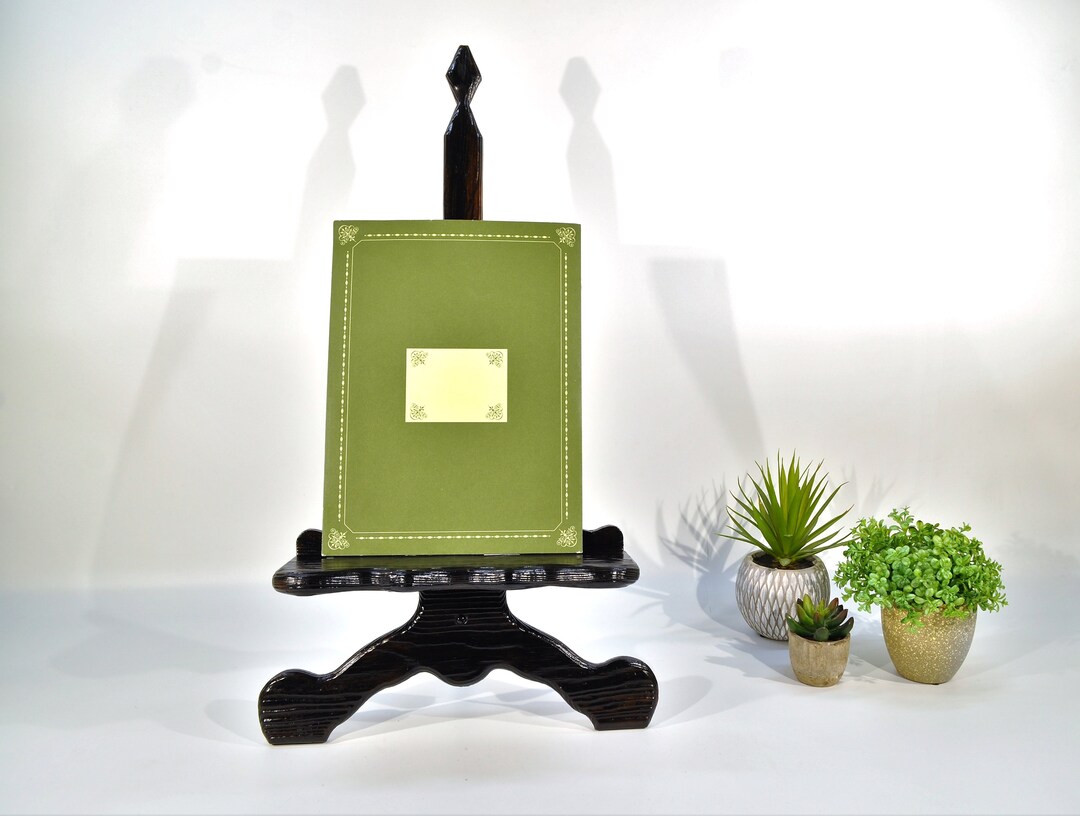 Large 24'' Tall Rustic Wood Easel/ Display Book Holder /picture/dish