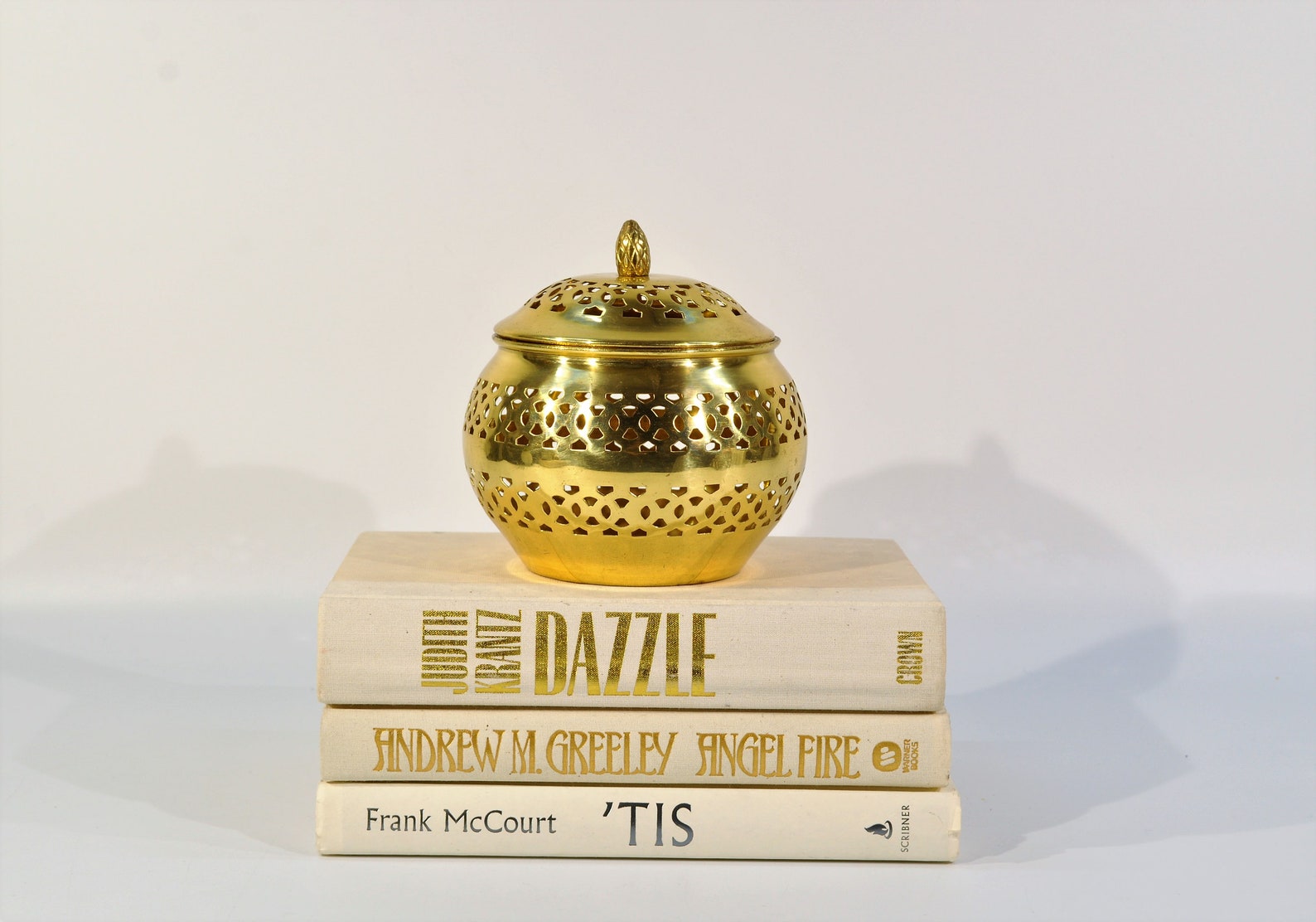 Gold Brass Potpourri Holder/catchall Bowl/jewelry Etsy