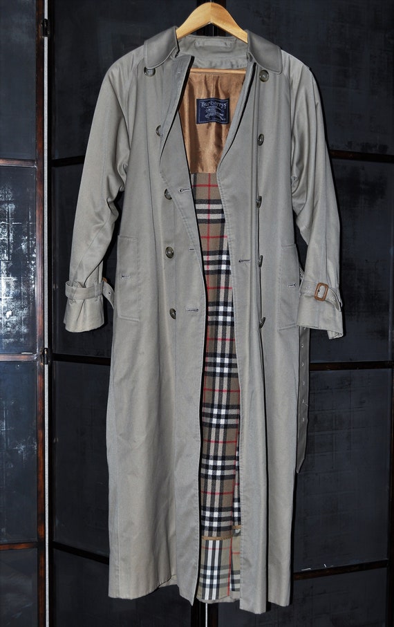 Burberry London Trench Coat size 6 X-Long Khaki N… - image 10