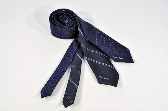 vintage oscar de la renta tie