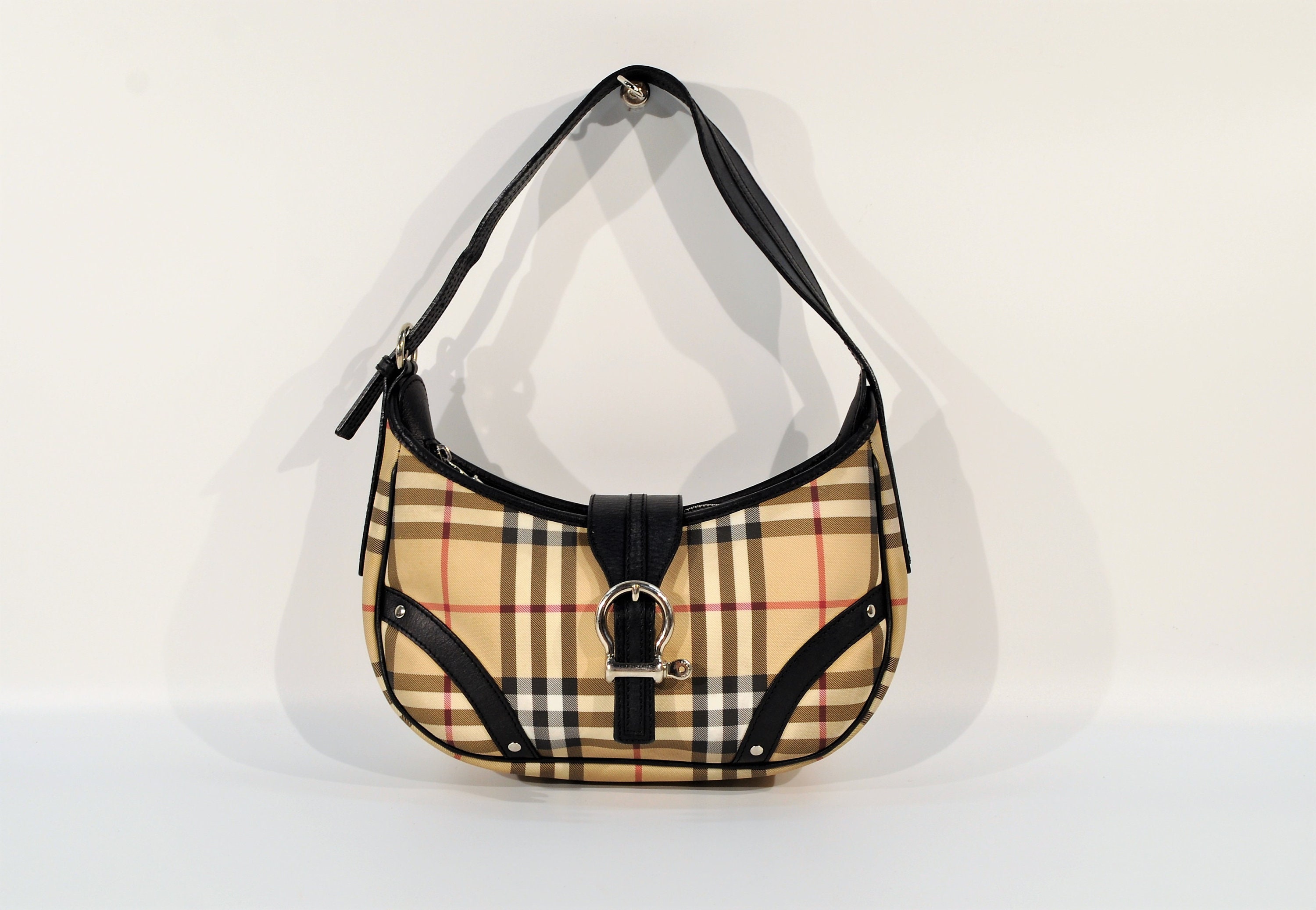 Burberry Nova Check Shoulder Bag Made in Italy /vintage 