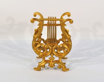 Lyre Magazine Newspaper Holder/Music books holder/Lyre Harp  Stand/harp/lyre music holder/magazine rack/french apartment decor