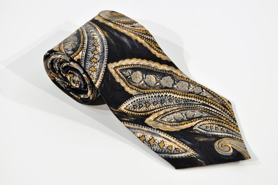 Oscar de la Renta Couture Collection Tie Paisley … - image 2