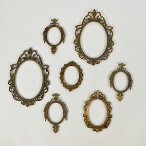 Made in Italy Filigree Ornate Frames/ Vintage Victorian Style Pictures Frames.