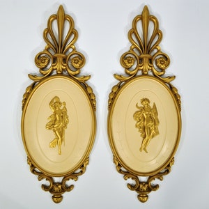 Filigree Ornate Plaques /Cameo Victorian Style Wall Frames