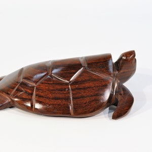 Mid Century Ironwood Turtle/Vintage /Wood Turtle Home Decor/Wood Turtle paperweight