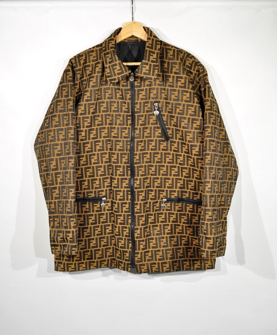 Fendi Zucca Monogram Logo Reversible Jacket in Mint Condition | Etsy