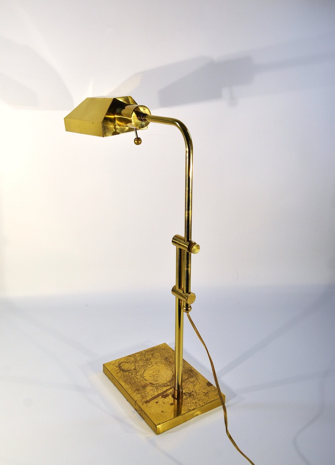 Mid Century Modern Adjustable Side Table Pharmacy Lamp/writers Lamp