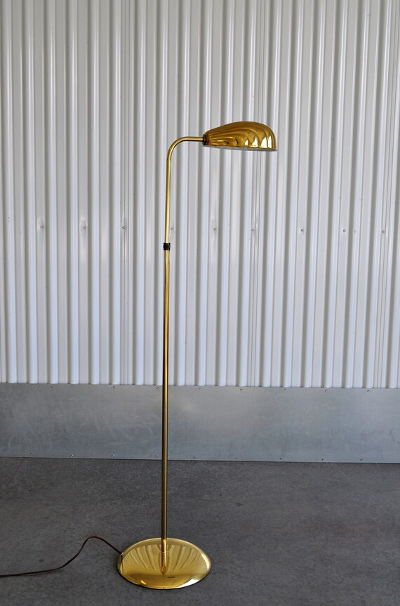 Mid Century Clam Seas Floor Lamp Writers Retro Mid Century Clam Seas Floor Lamp, Alsy Brass Floor Lamp
