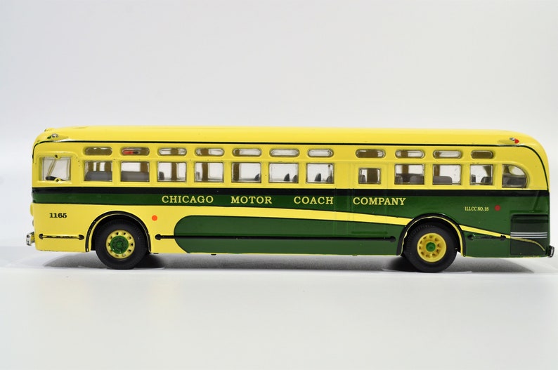 Chicago Motor Coach company toy buss /Classic Classics Etsy