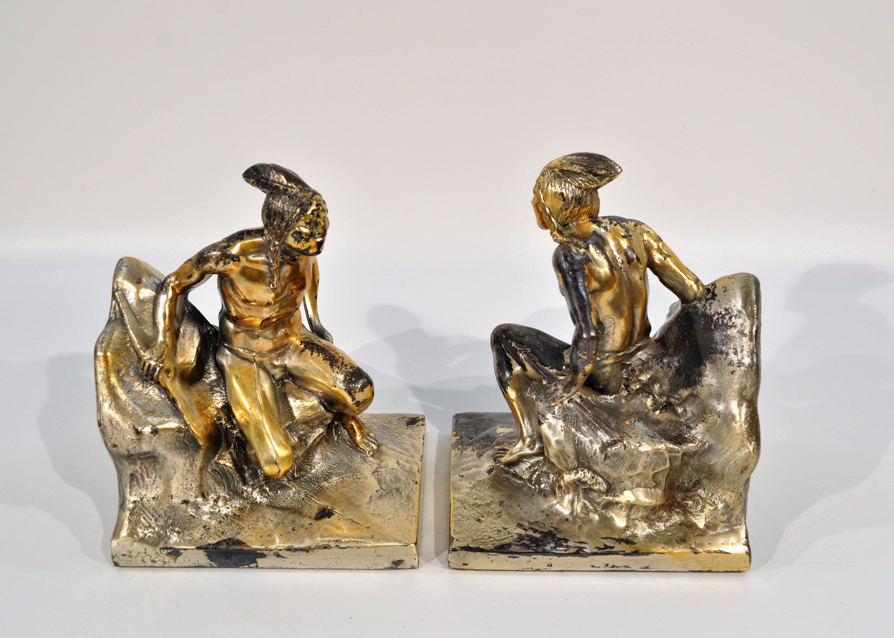 Made in USA Indian Scout Bookend by P.M. Craftsman /native