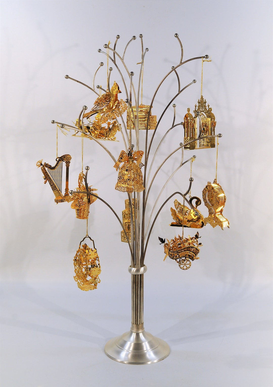 Danbury Mint Christmas Ornament 1999 Collection Set of 12/vintage