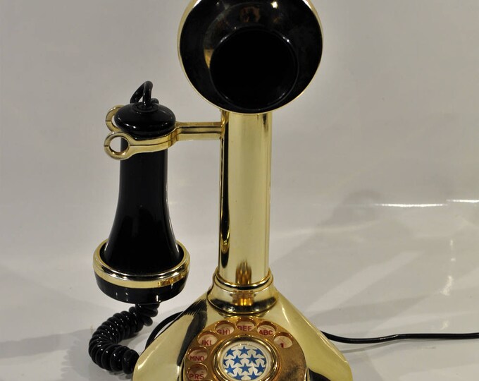 Candlestick Phone Replica/ French Apartment Decor/candlestick Etsy