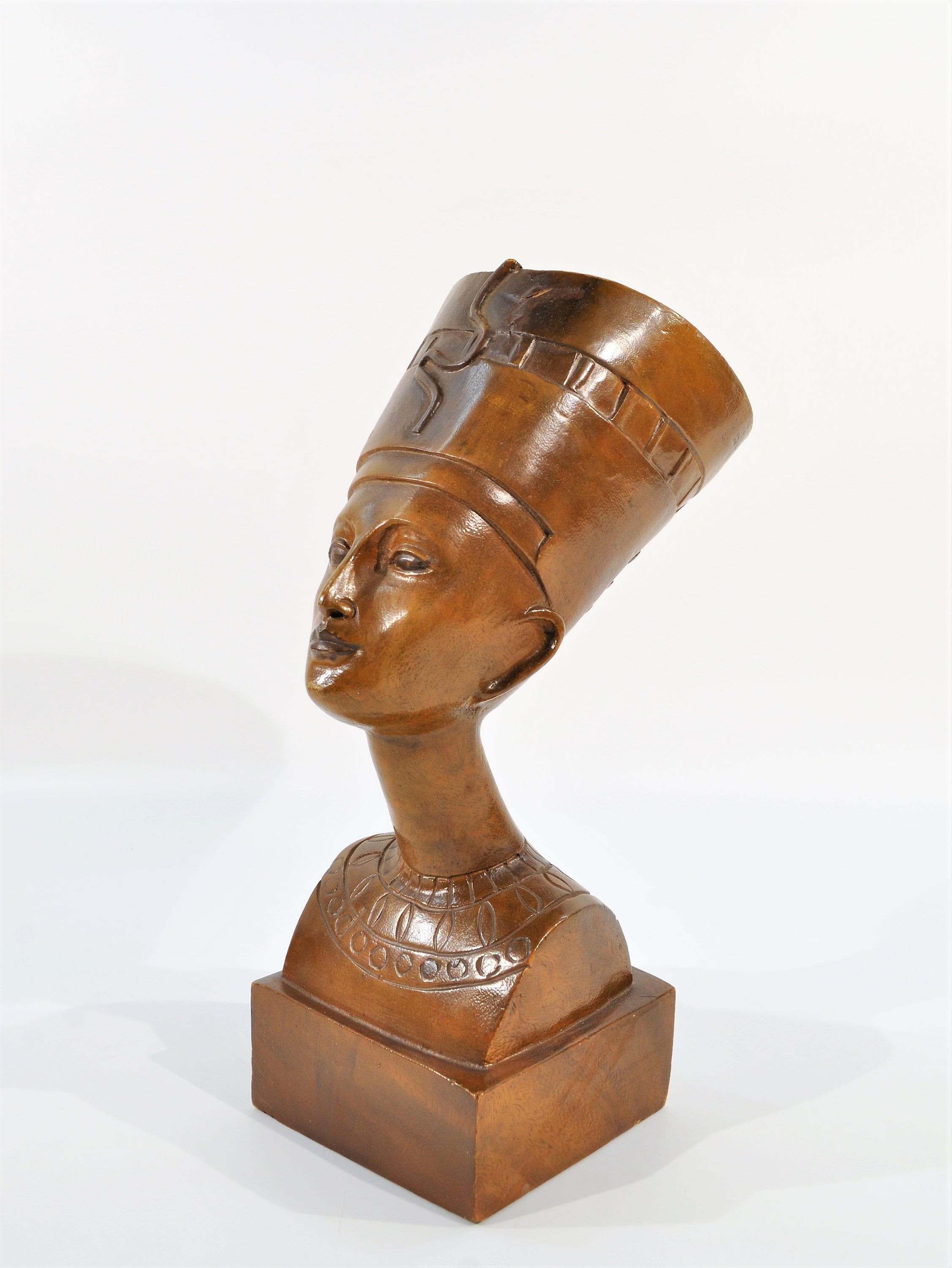 12'' T Queen Cleopatra Wood Sculpture /egyptian Etsy