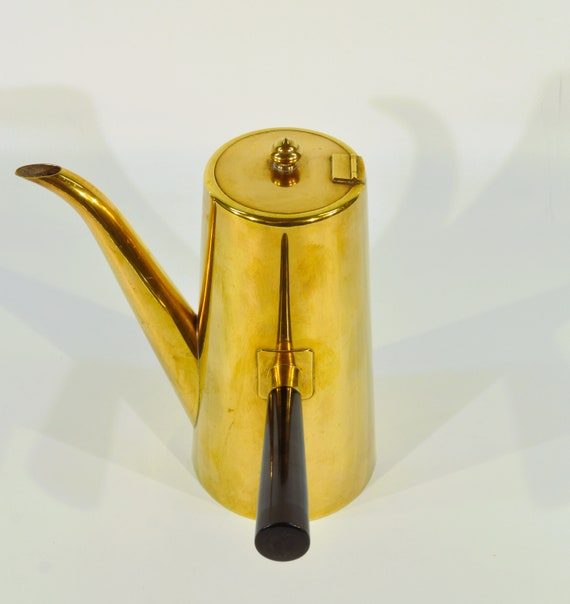 ミッドセンチュリーモダン真鍮ティーポット - Etsy 日本