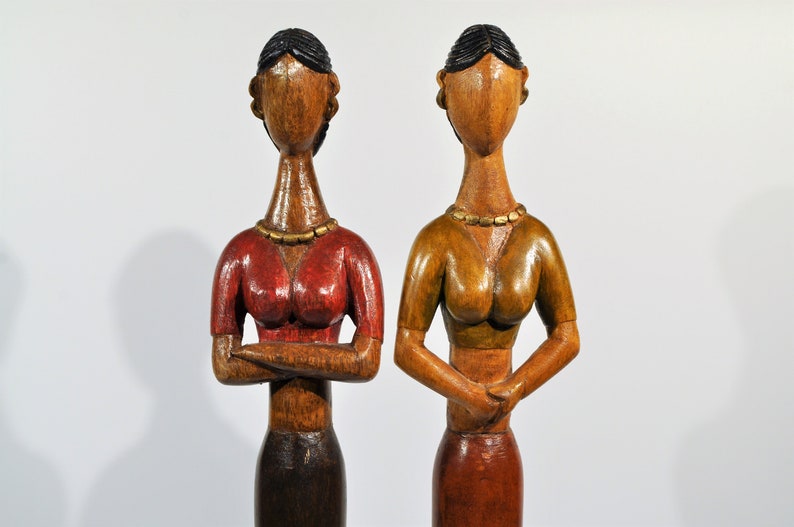 26.5'' Tall Accent Pieces /Wood Woman Sculptures Etsy