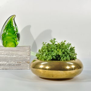 Mid Century Modern Solid Brass Decorative Bowl /Catchall Bowl